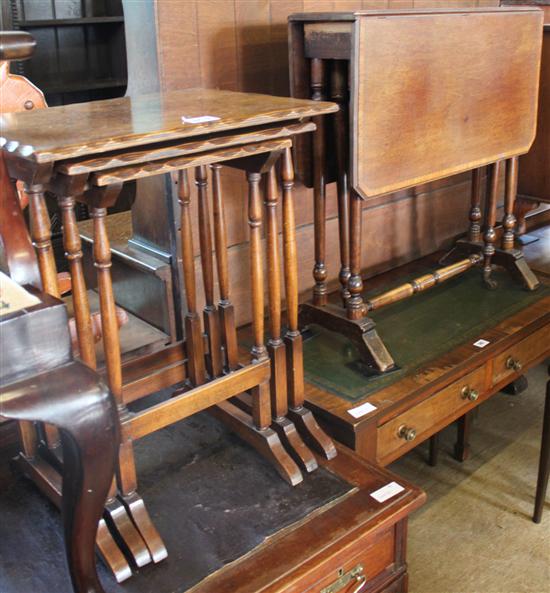 Inlaid Sutherland table & nest of tables